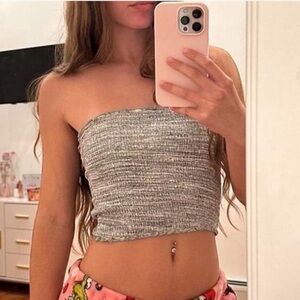 Hollister gray tube top